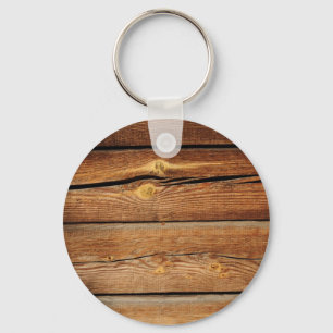 Rustic Wood Grain Boards Design Country Gifts Key Ring