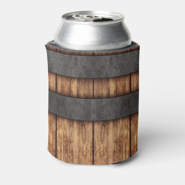  Rustic Wood Grain Can Cooler (Can Back)