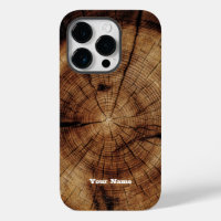 Rustic Wood Grain Monogram Timber