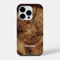 Rustic Wood Grain Monogram Timber