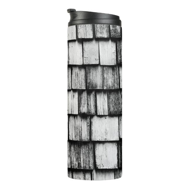 Rustic Wood Grain Thermal Tumbler (Rotated Right)