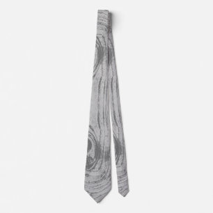 Rustic Wood Grain Wooden Country Nature Wedding Tie