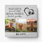 Rustic Wood Hardest Goodbye Pet Memorial 