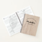 Rustic wood Homemade with Love Recipe Personalised