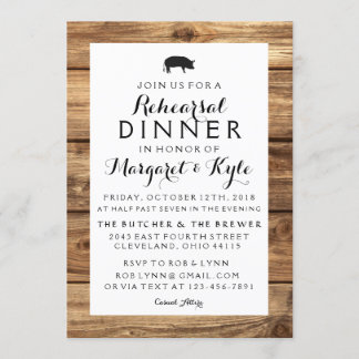 Rustic Wood Invitation