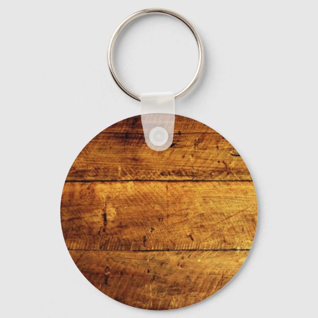 Rustic Wood Key Ring (Front)