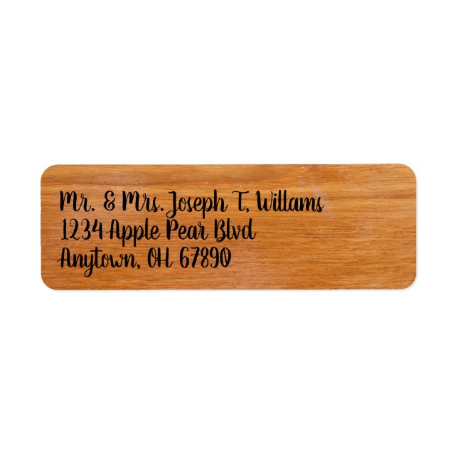 Rustic Wood Labels (Front)