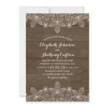 Rustic Wood Lace and Pearls Wedding