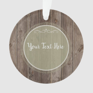 Rustic Wood Ornament