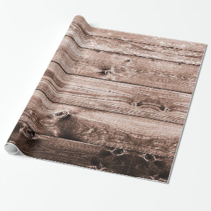 Rustic Wood Pattern Wrapping Paper