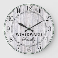 Rustic Wood Personalised Family Name 
