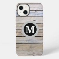 Rustic Wood Plank Monogram