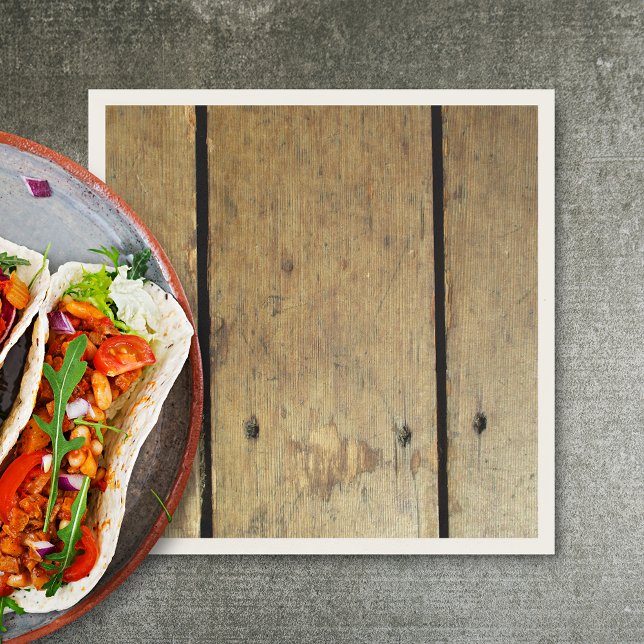 Rustic Wood Planks Napkin (Creator Uploaded)