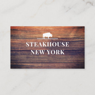 Rustic/wood Professional Business Card