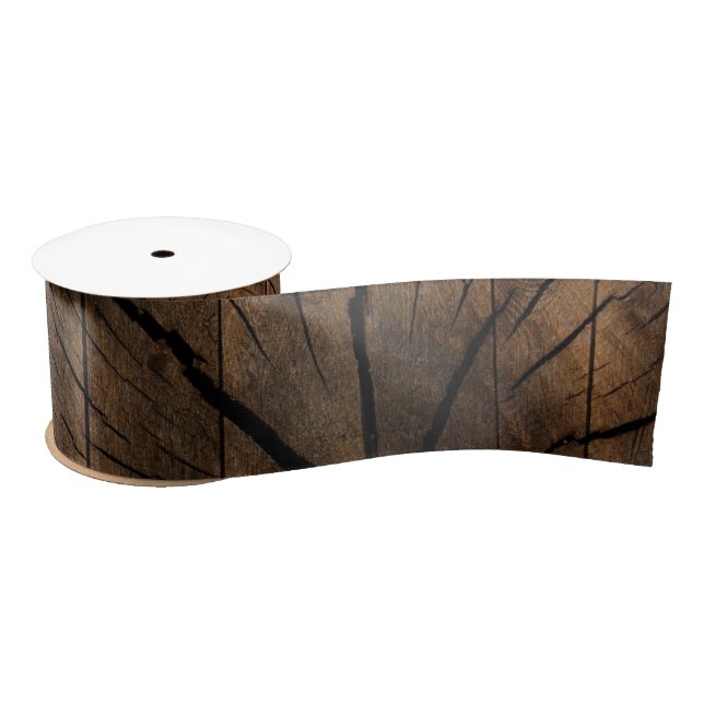 Rustic Wood Satin Ribbon (Spool)
