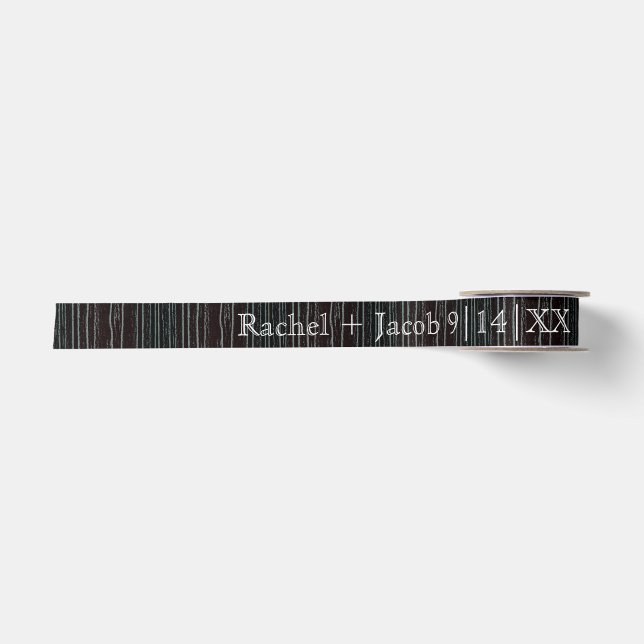 Rustic Wood Satin Ribbon (Front)