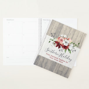 Rustic Wood & Southern Country Cotton Boutique Planner