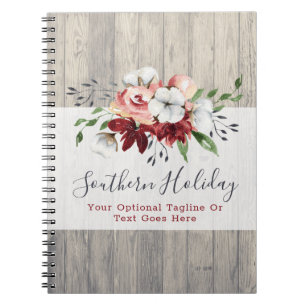 Rustic Wood & Southern Country Cotton Journal