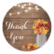 Rustic Wood String Lights Fall Mason Jar Thank You
