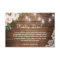 Rustic Wood String Lights Floral Wedding Details