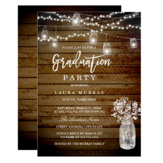 String Light Graduation Invitations & Announcements Zazzle.com.au