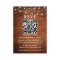 Rustic Wood String Lights QR Wedding RSVP