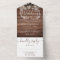 Rustic Wood String Lights Script Floral Wedding