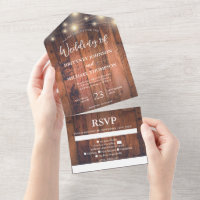 Rustic Wood String Lights Wedding Song