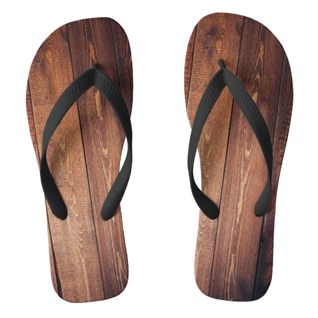 Rustic Wood Thongs (Footbed)