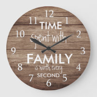 Rustic Wood Time With Family Quote Farmhouse