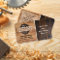 Rustic Wood Tone Contractor Logo Business Card