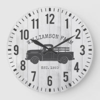 Rustic Wood Truck Custom Family Name