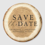 Rustic Wood Wedding Save the Date Magnet<br><div class="desc">Rustic Wood Wedding Save the Date Magnet</div>