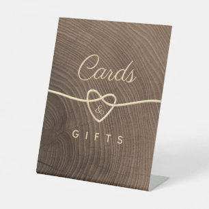 Rustic Wood Wedding Tabletop Sign