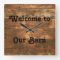 Rustic Wood, Welcome To Our Barn, Clock