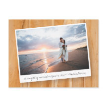 Rustic Wood with Photo Template | Save The Date