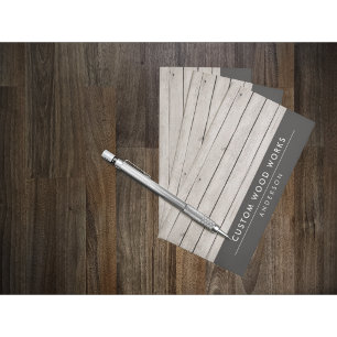 Rustic Wood - Woodwork Business Card