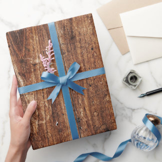 Rustic Wood Wrapping Paper