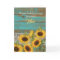 Rustic Wood Yellow Sunflowers Niece Birthday Card