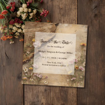 Rustic Wooden Bohemian Floral Wedding 