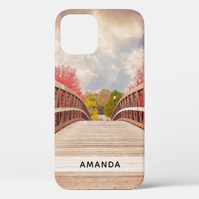 Rustic Wooden Bridge in the Country Case-Mate iPho iPhone Case (Back)