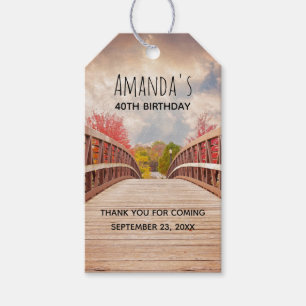 Rustic Wooden Bridge in the Country Gift Tags