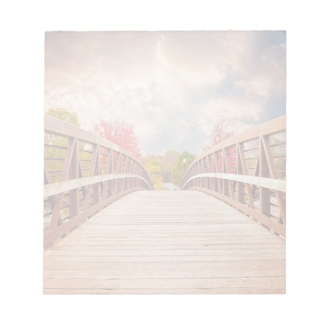 Rustic Wooden Bridge in the Country Notepad (Front)