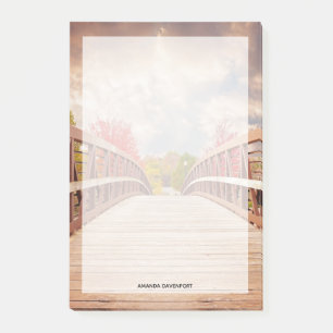 Rustic Wooden Bridge in the Country Post-it Notes