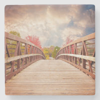 Rustic Wooden Bridge in the Country