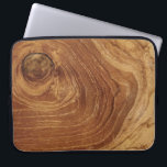 Rustic Wooden Brown Teak Wood Woodgrain Texture Laptop Sleeve<br><div class="desc">A Close-up Original Photograph Of A Rustic Wooden Brown Teak Wood, Woodgrain Texture, Nature Tree Rings Laptop Sleeves. All text and design elements are moveable and editable. You can easily add more text / info / details and/or photos to this product. You can also change the base background to any...</div>