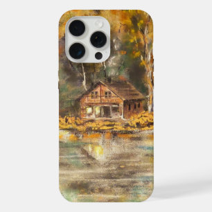 Rustic Wooden Cottage Artistic Iphone 15 Case