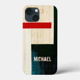 Rustic Wooden Floor Lines and Markings iPhone 13 Mini Case