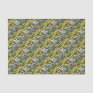 Rustic Wooden Footbridge Over A Creek Impressionis Tissue Paper