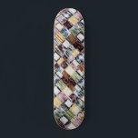 Rustic Wooden Modern Colourful Block Pattern Skateboard<br><div class="desc">This rustic yet modern design features a pattern of colourful wooden blocks #grunge #rustic #mosaic #tiled #textured #pattern #masculine #feminine #girly #stylish #chic #trendy #customgifts #sports #outdoor #skate #skater #skateboard #skateboards #skateboarding #fun #cool #custom #christmas #birthday #giftsforher</div>